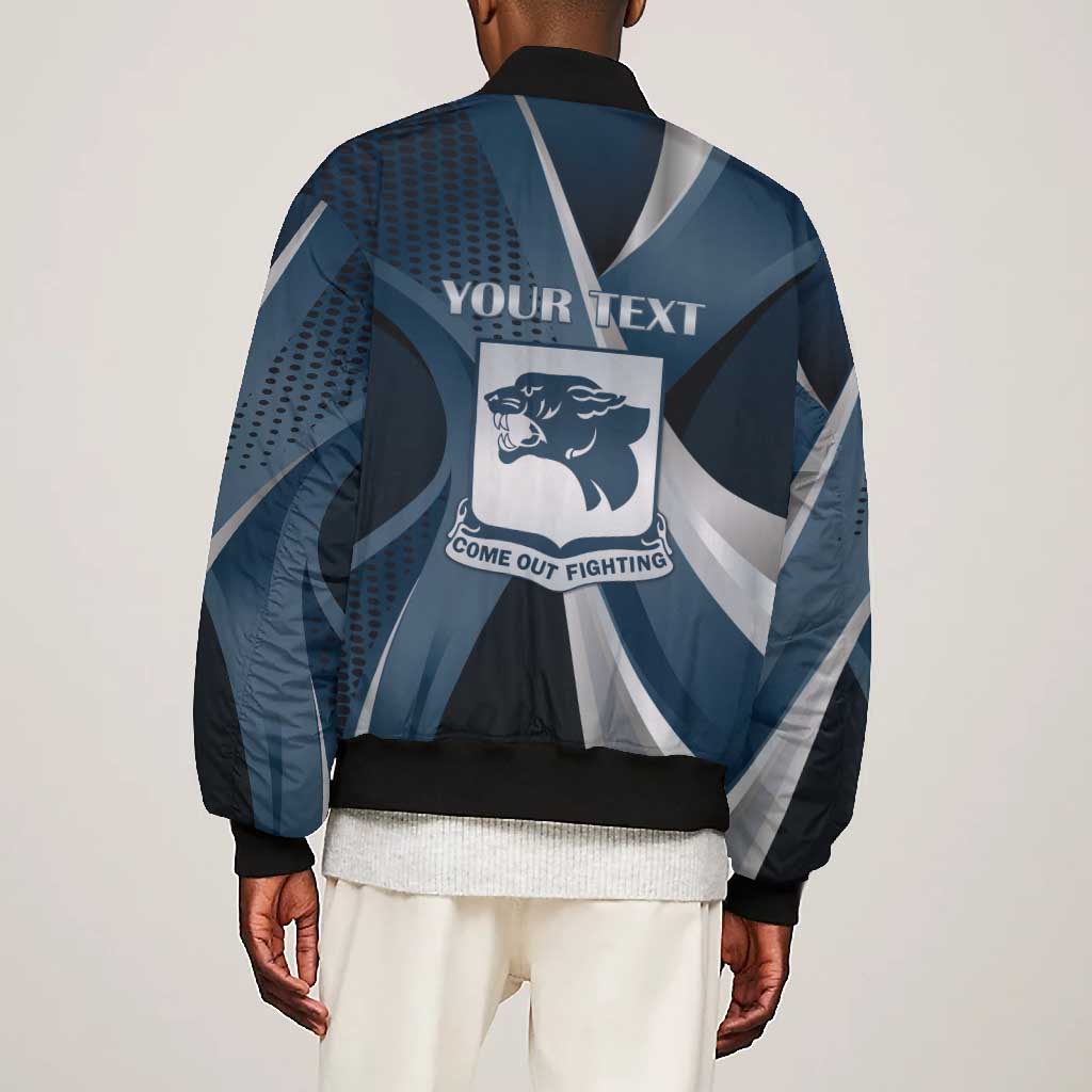 Personalized 761st Tank Battalion WWII Bomber Jacket Black Panthers Tribute