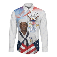Doris Dorie Miller Long Sleeve Button Shirt The Hero Pearl Harbor