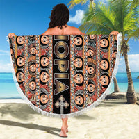 Ethiopian Tewahedo Angel Orthodox Beach Blanket Black Color