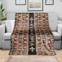 Ethiopian Tewahedo Angel Orthodox Blanket Black Color