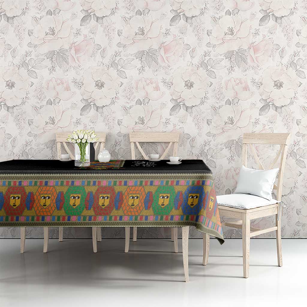 Ethiopia Saba Kemis Tablecloth Habesha Style Black Color