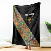 Ethiopia Saba Kemis Blanket Sash Style Black Color