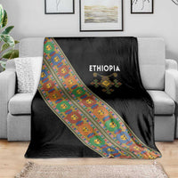 Ethiopia Saba Kemis Blanket Sash Style Black Color