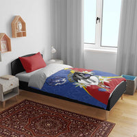 Eswatini Bedding Set Nguni Shield Edelweiss Flower