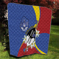 Eswatini Quilt Nguni Shield Edelweiss Flower