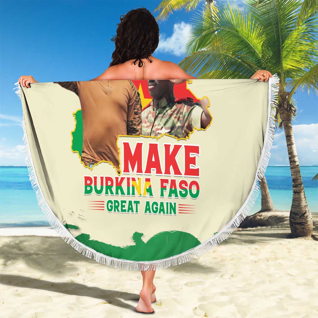 Ibrahim Traore Thomas Sankara Beach Blanket Make Burkina Faso Great Again