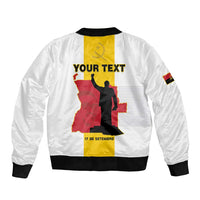 Personalized Angola National Heroes Day Bomber Jacket Agostinho Neto With Map - Wonder Print Shop
