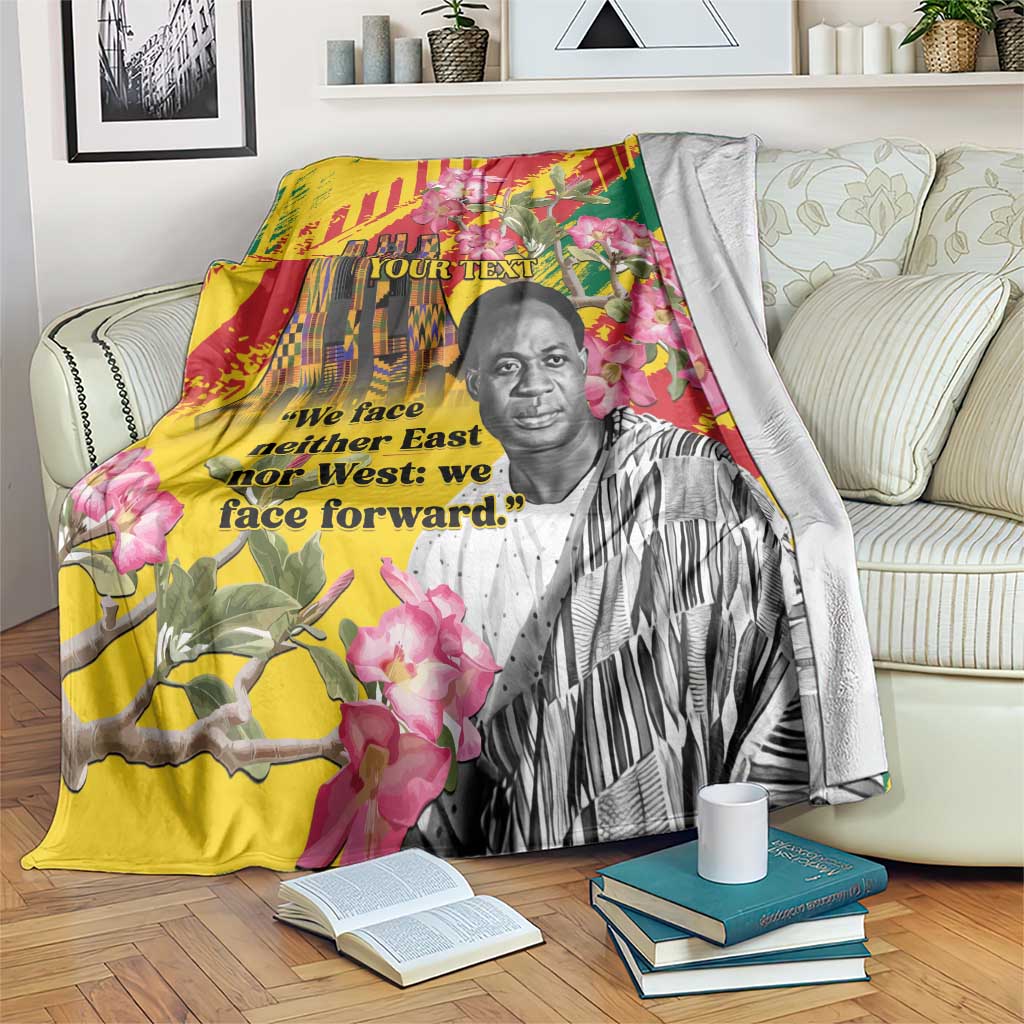 Personalized Ghana Kwame Nkrumah Memorial Day Blanket With Mausoleum - Wonder Print Shop