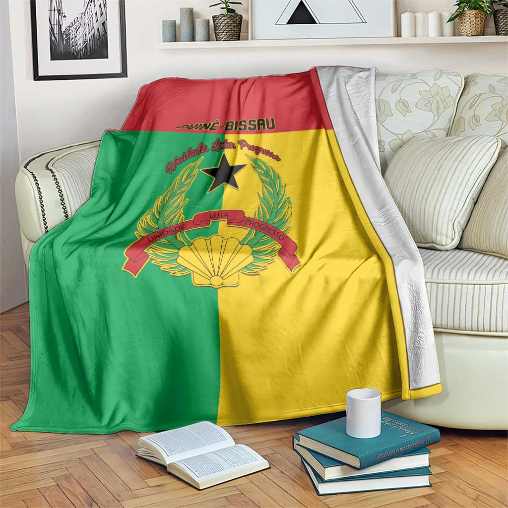 Guinea-Bissau Blanket Coat Of Arms Flag Style - Wonder Print Shop