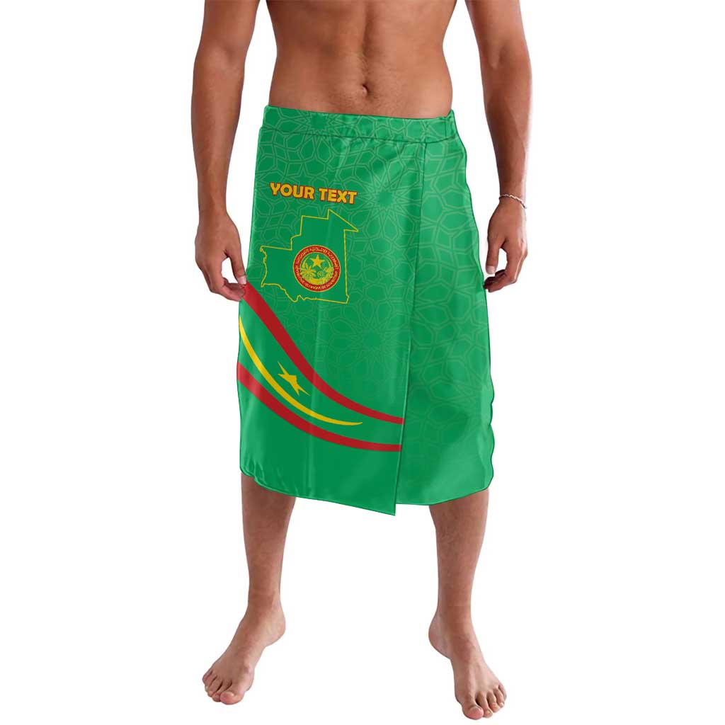 Personalized Mauritania Independence Day Lavalava Coat Of Arms With Map - Wonder Print Shop