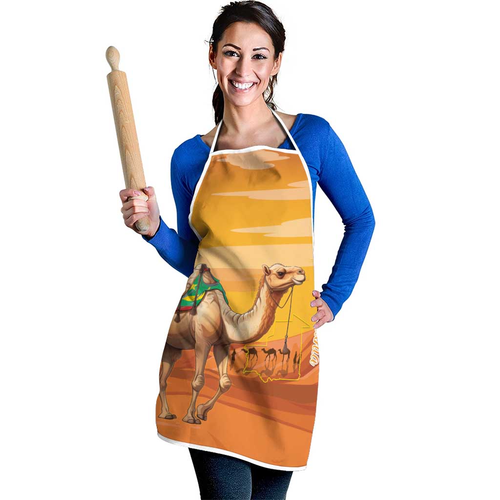 Mauritania Sahara Apron Camel With Map - Wonder Print Shop