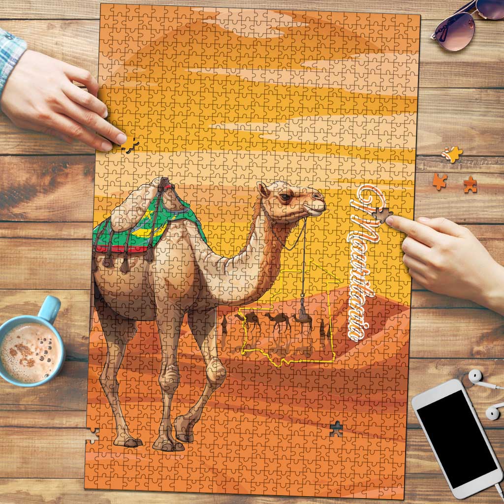 Mauritania Sahara Puzzle Camel With Map - Wonder Print Shop