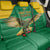 Custom Dominica Football Back Car Seat Cover Sisserou Parrot Green Color