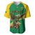 Custom Dominica Football Baseball Jersey Sisserou Parrot Green Color - Wonder Print Shop