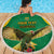 Custom Dominica Football Beach Blanket Sisserou Parrot Green Color - Wonder Print Shop