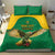 Custom Dominica Football Bedding Set Sisserou Parrot Green Color - Wonder Print Shop