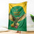 Custom Dominica Football Blanket Sisserou Parrot Green Color