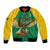 Custom Dominica Football Bomber Jacket Sisserou Parrot Green Color - Wonder Print Shop