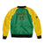 Custom Dominica Football Bomber Jacket Sisserou Parrot Green Color - Wonder Print Shop