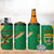 Custom Dominica Football 4 in 1 Can Cooler Tumbler Sisserou Parrot Green Color - Wonder Print Shop