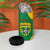 Custom Dominica Football 4 in 1 Can Cooler Tumbler Sisserou Parrot Green Color - Wonder Print Shop