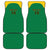 Custom Dominica Football Car Mats Sisserou Parrot Green Color - Wonder Print Shop