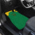 Custom Dominica Football Car Mats Sisserou Parrot Green Color - Wonder Print Shop