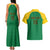 Custom Dominica Football Couples Matching Tank Maxi Dress and Hawaiian Shirt Sisserou Parrot Green Color - Wonder Print Shop