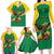 Custom Dominica Football Family Matching Long Sleeve Bodycon Dress and Hawaiian Shirt Sisserou Parrot Green Color - Wonder Print Shop