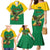 Custom Dominica Football Family Matching Mermaid Dress and Hawaiian Shirt Sisserou Parrot Green Color - Wonder Print Shop