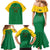 Custom Dominica Football Family Matching Mermaid Dress and Hawaiian Shirt Sisserou Parrot Green Color - Wonder Print Shop