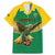 Custom Dominica Football Family Matching Mermaid Dress and Hawaiian Shirt Sisserou Parrot Green Color - Wonder Print Shop