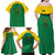 Custom Dominica Football Family Matching Off Shoulder Maxi Dress and Hawaiian Shirt Sisserou Parrot Green Color - Wonder Print Shop