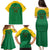 Custom Dominica Football Family Matching Puletasi and Hawaiian Shirt Sisserou Parrot Green Color - Wonder Print Shop