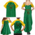 Custom Dominica Football Family Matching Summer Maxi Dress and Hawaiian Shirt Sisserou Parrot Green Color - Wonder Print Shop