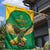 Custom Dominica Football Garden Flag Sisserou Parrot Green Color - Wonder Print Shop