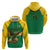 Custom Dominica Football Hoodie Sisserou Parrot Green Color - Wonder Print Shop