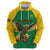 Custom Dominica Football Hoodie Sisserou Parrot Green Color - Wonder Print Shop