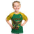 Custom Dominica Football Kid T Shirt Sisserou Parrot Green Color - Wonder Print Shop