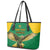 Custom Dominica Football Leather Tote Bag Sisserou Parrot Green Color - Wonder Print Shop