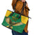 Custom Dominica Football Leather Tote Bag Sisserou Parrot Green Color - Wonder Print Shop