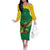 Custom Dominica Football Off The Shoulder Long Sleeve Dress Sisserou Parrot Green Color - Wonder Print Shop