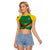 Custom Dominica Football Raglan Cropped T Shirt Sisserou Parrot Green Color - Wonder Print Shop