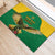 Custom Dominica Football Rubber Doormat Sisserou Parrot Green Color - Wonder Print Shop