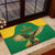 Custom Dominica Football Rubber Doormat Sisserou Parrot Green Color - Wonder Print Shop