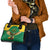 Custom Dominica Football Shoulder Handbag Sisserou Parrot Green Color