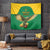 Custom Dominica Football Tapestry Sisserou Parrot Green Color - Wonder Print Shop