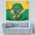 Custom Dominica Football Tapestry Sisserou Parrot Green Color - Wonder Print Shop