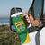 Custom Dominica Football Tumbler With Handle Sisserou Parrot Green Color - Wonder Print Shop