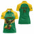 Custom Dominica Football Women Polo Shirt Sisserou Parrot Green Color - Wonder Print Shop